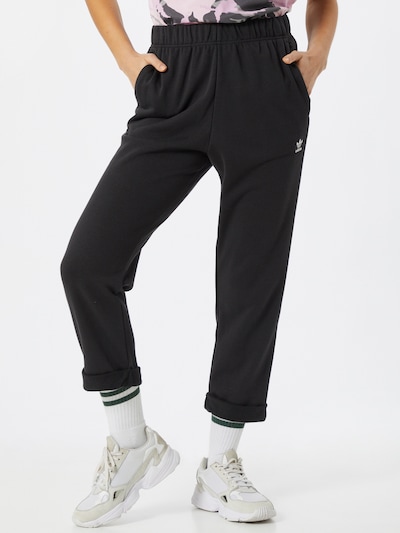ADIDAS ORIGINALS Broek 'Boyfriend' in de kleur Zwart / Wit, Modelweergave