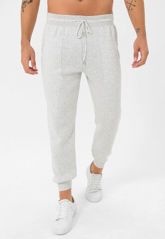 Effilé Pantalon Jimmy Sanders en gris : devant