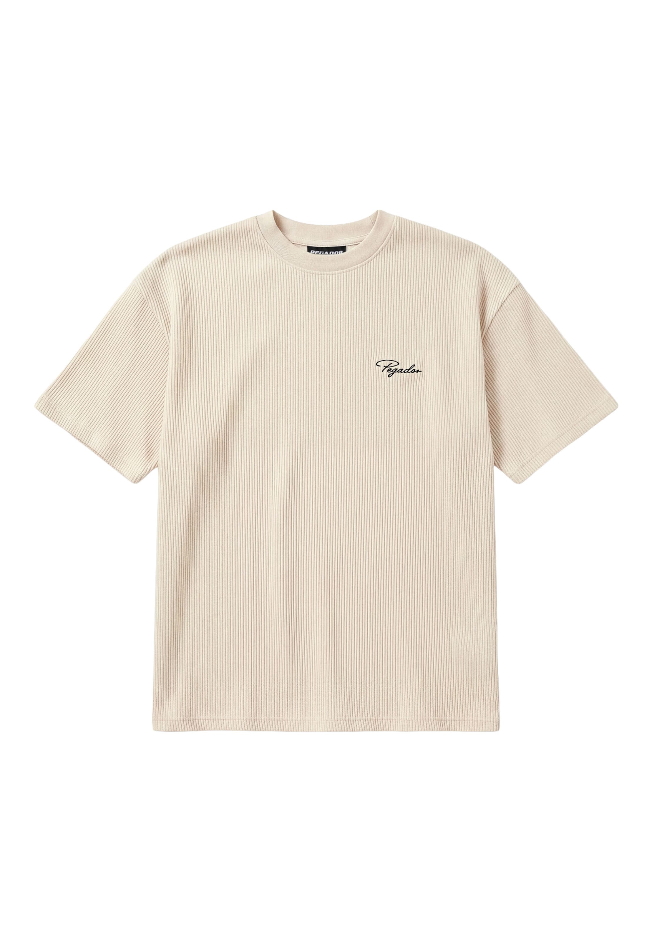 Pegador T-Shirt en L en sable, Vue avec produit