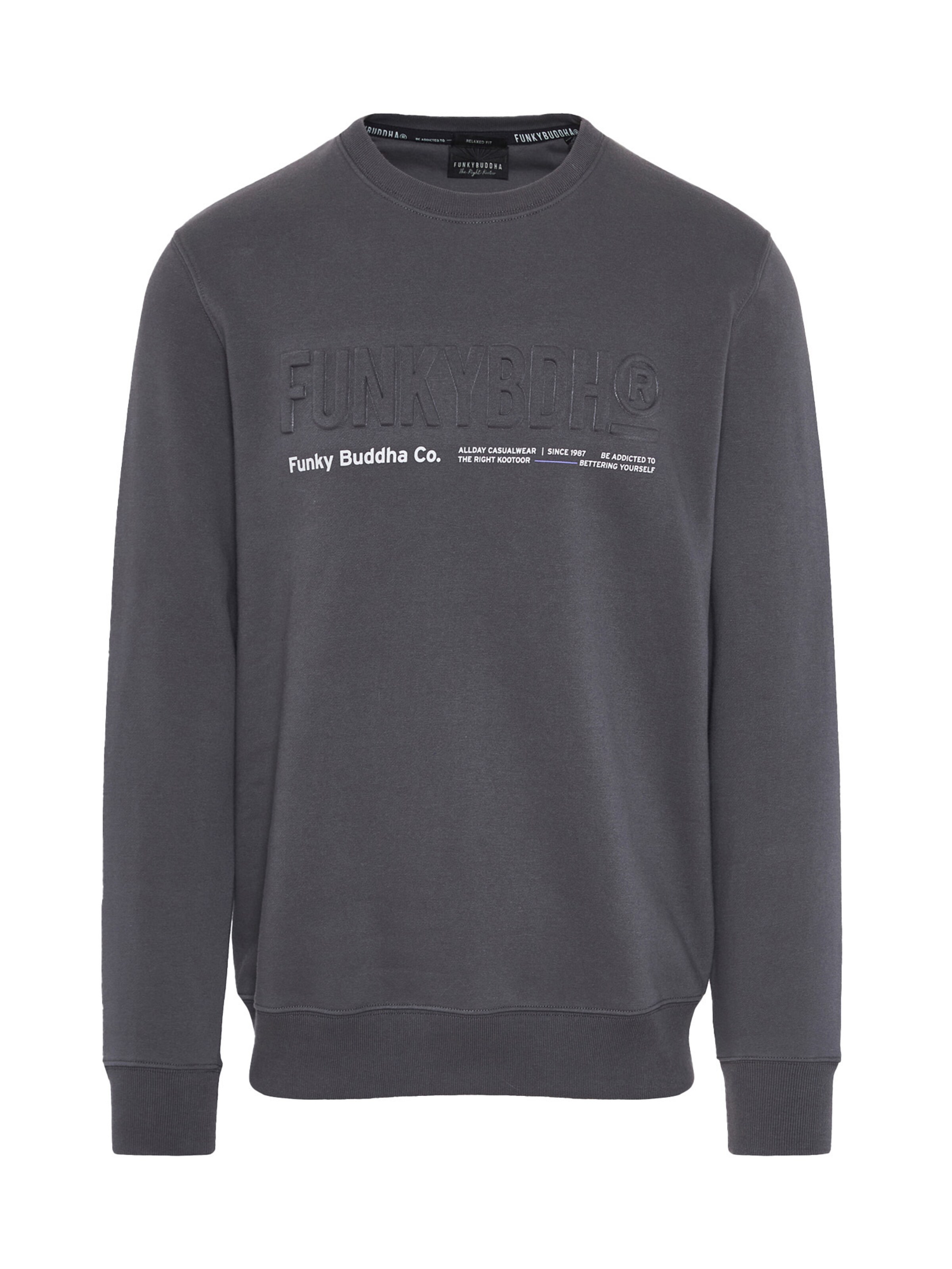 Felpa di Funky Buddha in grigio: frontale
