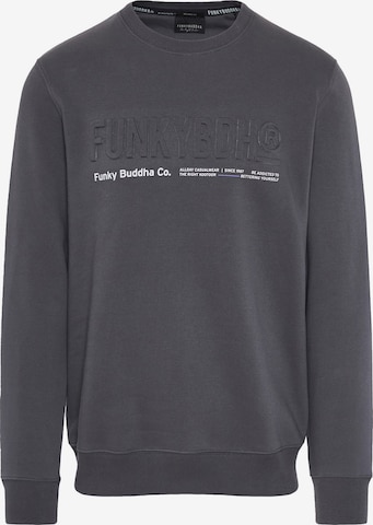 Funky Buddha Collegepaita värissä harmaa: etupuoli