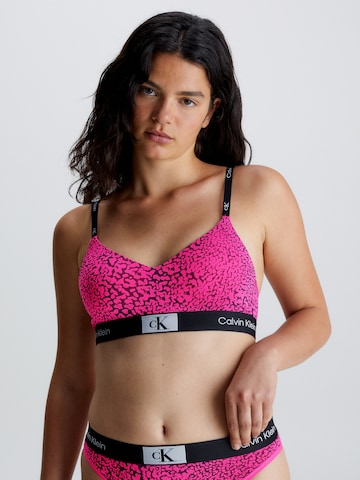 Bustier Soutien-gorge Calvin Klein Underwear en rose : devant