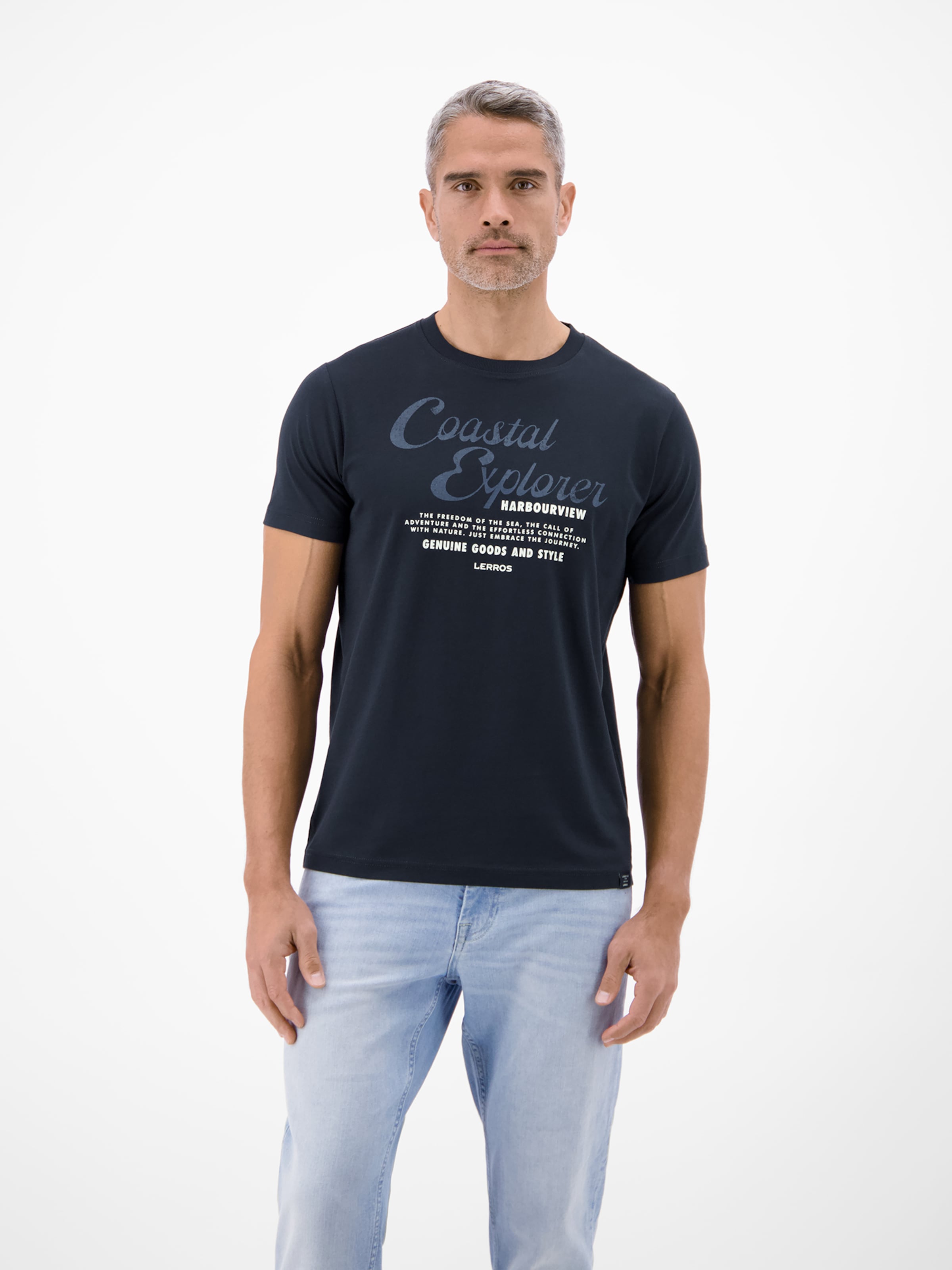 LERROS Shirt in Blauw: voorkant