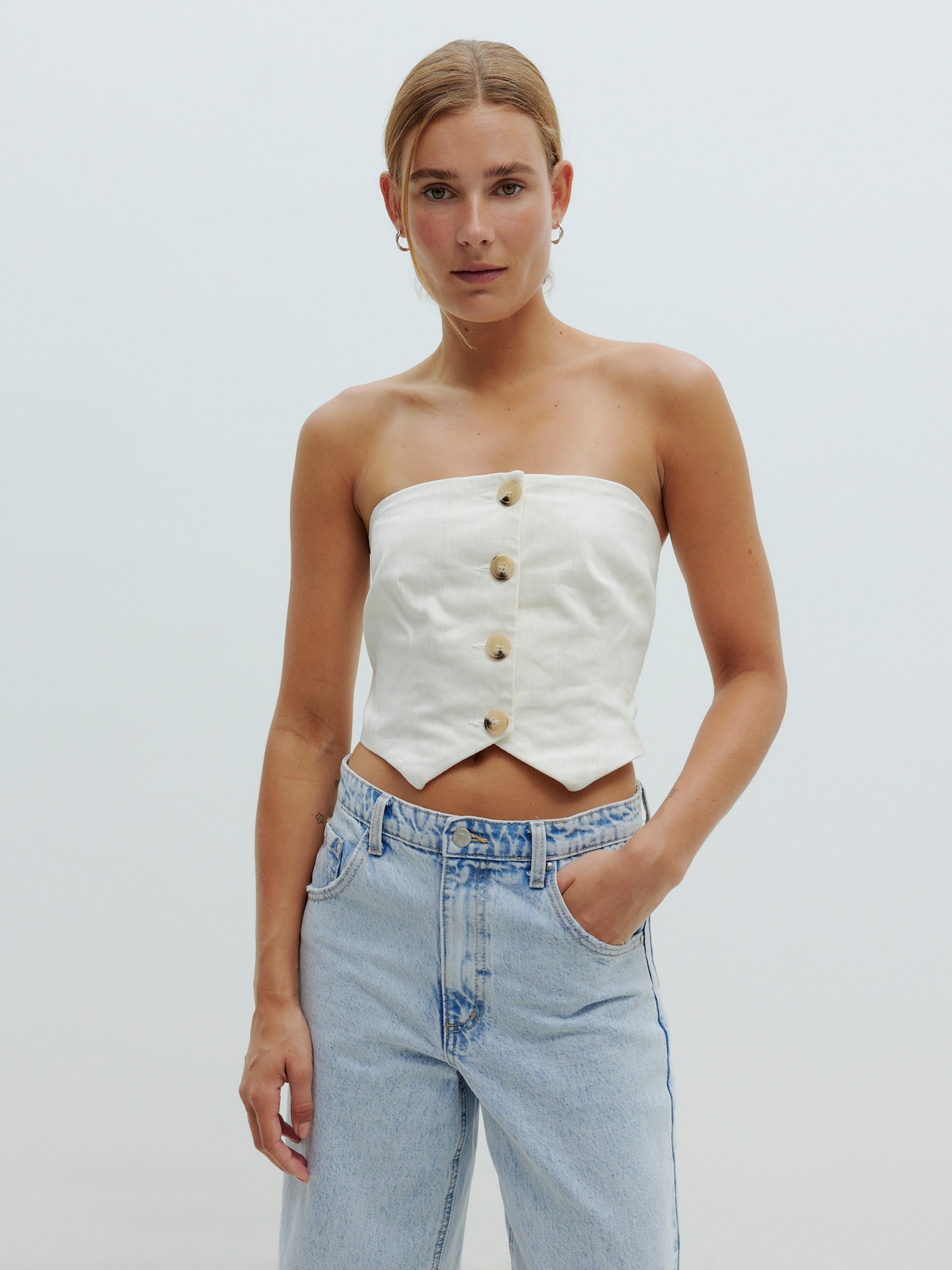 EDITED Vest 'Samuela' beige