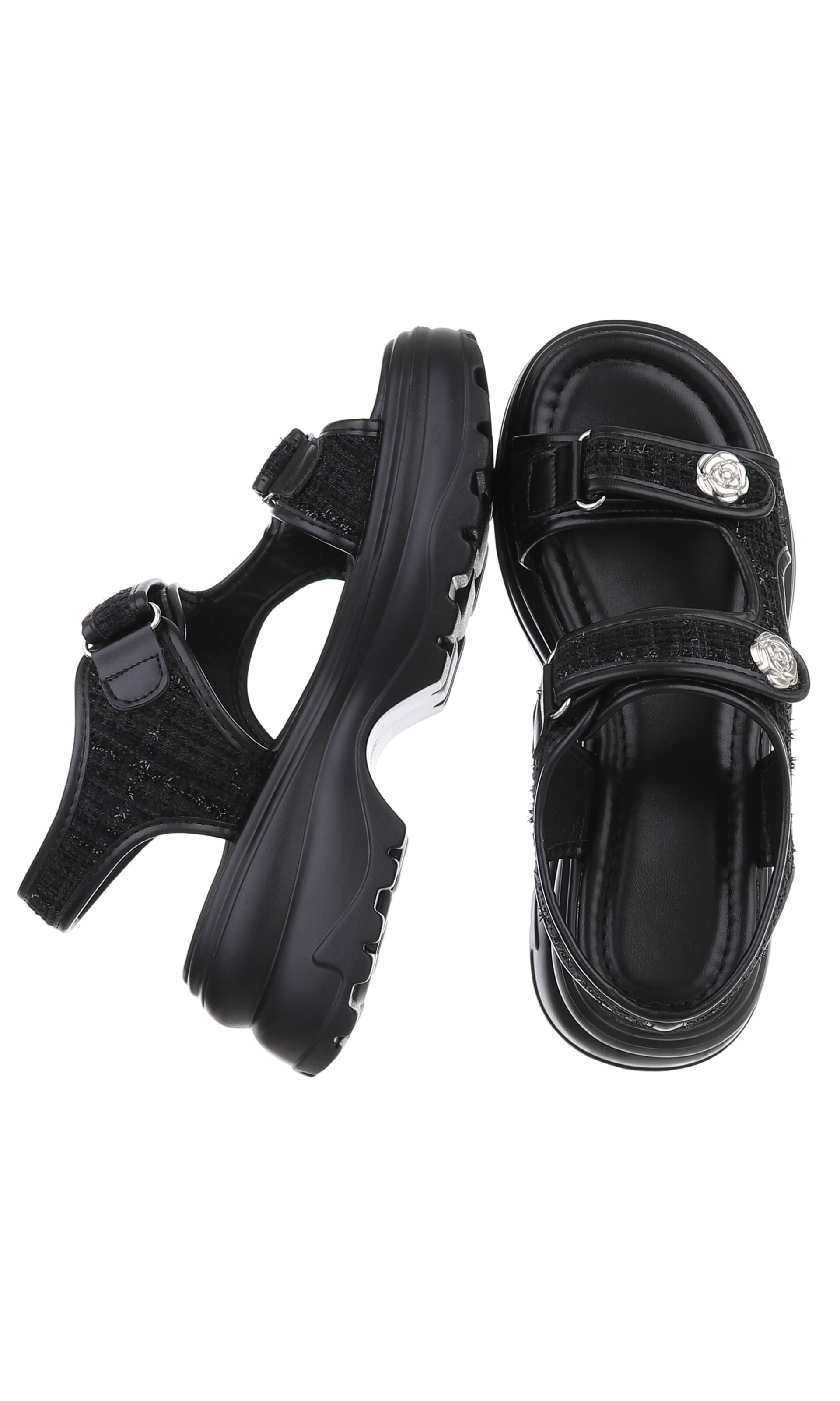 Ital-Design Sandalette in Schwarz