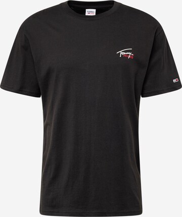 TOMMY HILFIGER T-shirt i svart: framsida