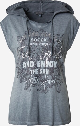 Soccx Μπλουζάκι σε γραφίτης / ανοικτό γκρι, Άποψη προϊόντος