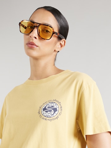 QUIKSILVER T-Shirt 'UNISCREENSS' in Beige