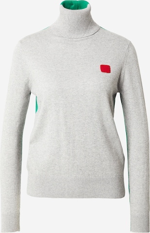 MAX&Co. Pullover 'QUADRO' in Grau: Vorderseite