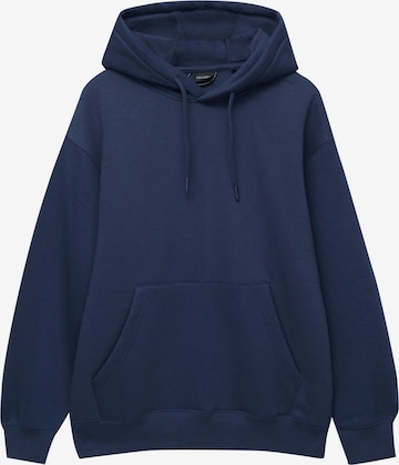 Sweat-shirt Pull&Bear en bleu : devant