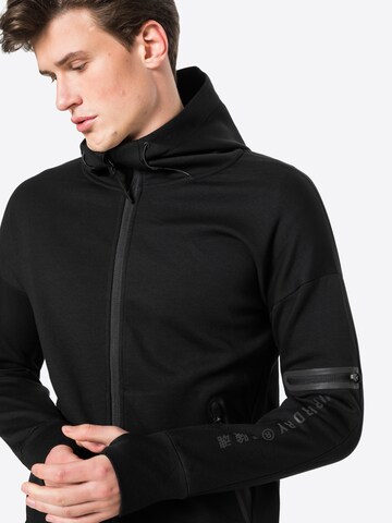 Hanorac sport 'GYM TECH' de la Superdry pe negru