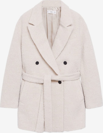 MANGO Between-Seasons Coat 'Lapiz' in Beige: front