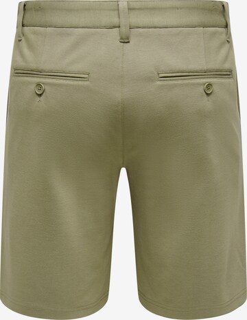 Only & Sons Regular Chino Pants 'Mark' in Green