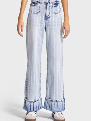 Regular Jean 'Straight High Rise Jeans' IT'S BASIC en bleu