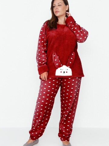 Trendyol Curve - Pijama en rojo