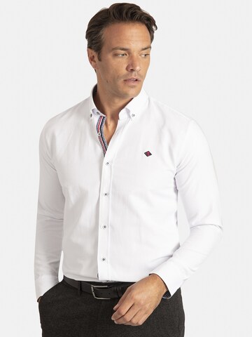 Sir Raymond Tailor Regular fit Overhemd 'Josh' in Wit: voorkant