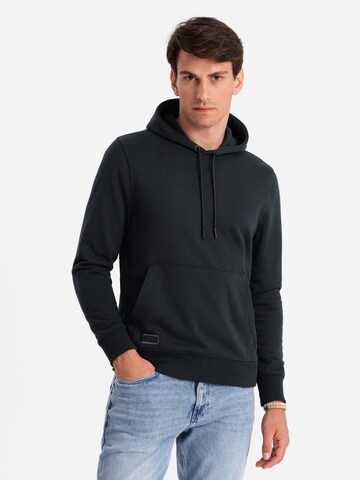 Ombre Sweatshirt 'OM-SSBN-0161' in Zwart: voorkant