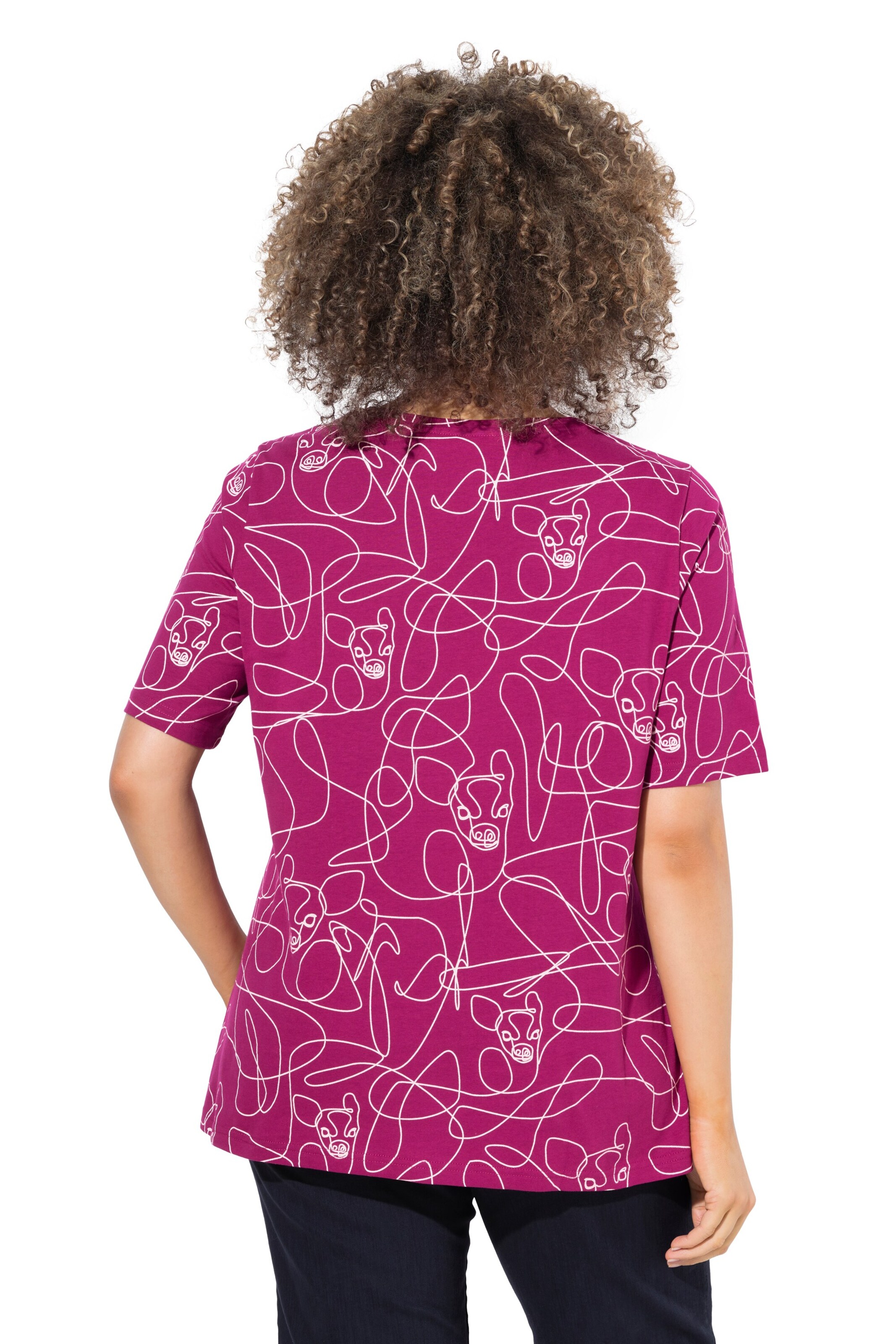 T-shirt Ulla Popken en violet