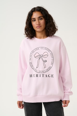 Sweat-shirt 'KAEllen' Kaffe en rose : devant