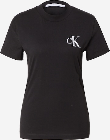 Calvin Klein - Camiseta en negro: frente