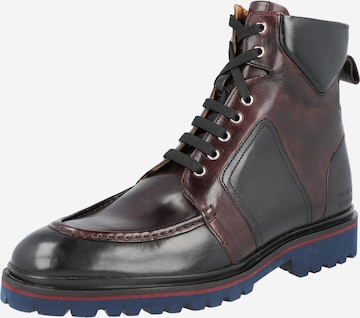 MELVIN & HAMILTON - Botas con cordones 'George 1' en negro: frente