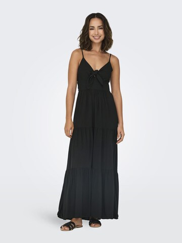 ONLY - Vestido de verano en negro: frente