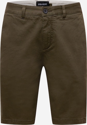 Lyle & Scott Slim fit Chino Pants in Green: front