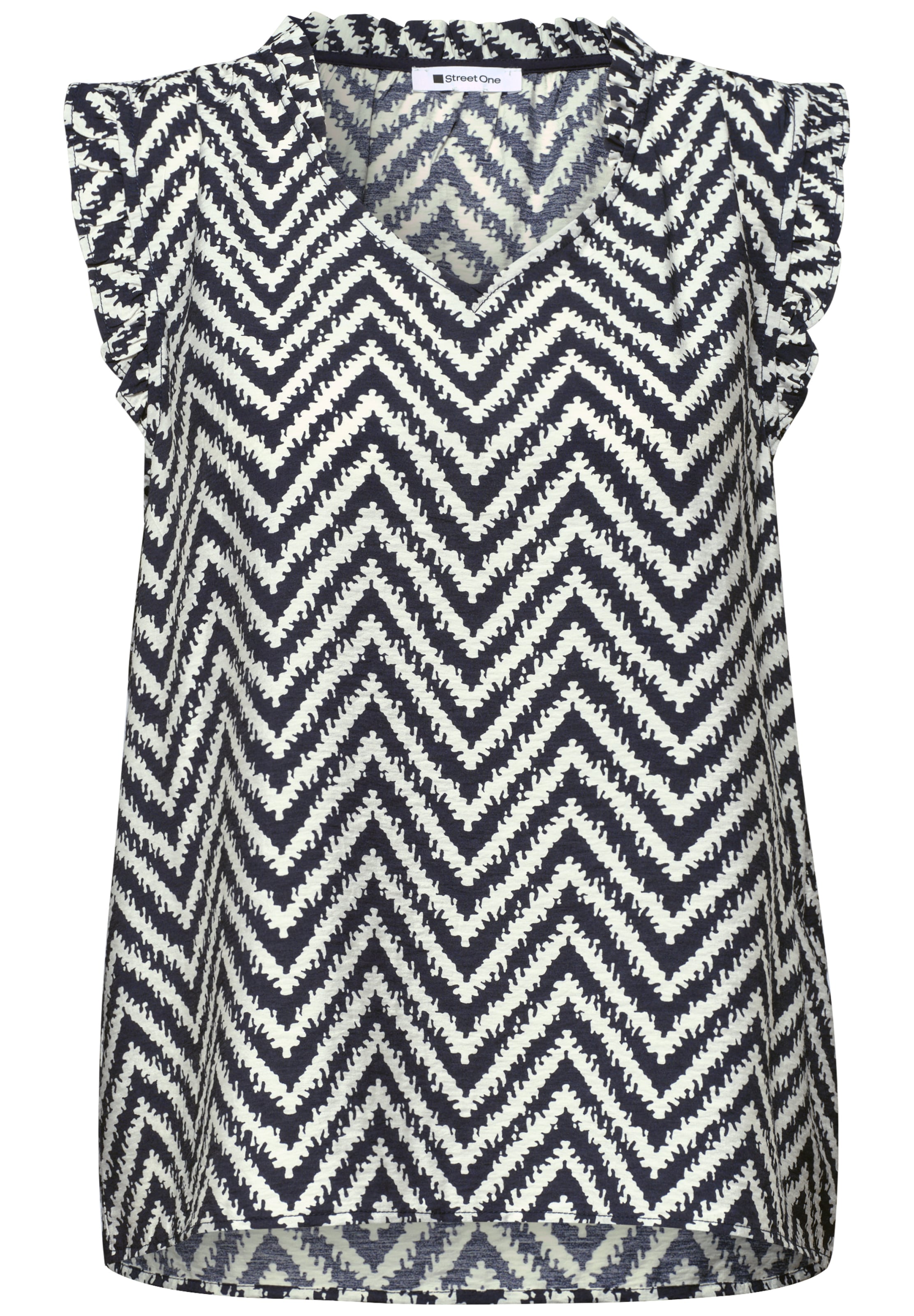 STREET ONE Bluse in Blau: Vorderseite