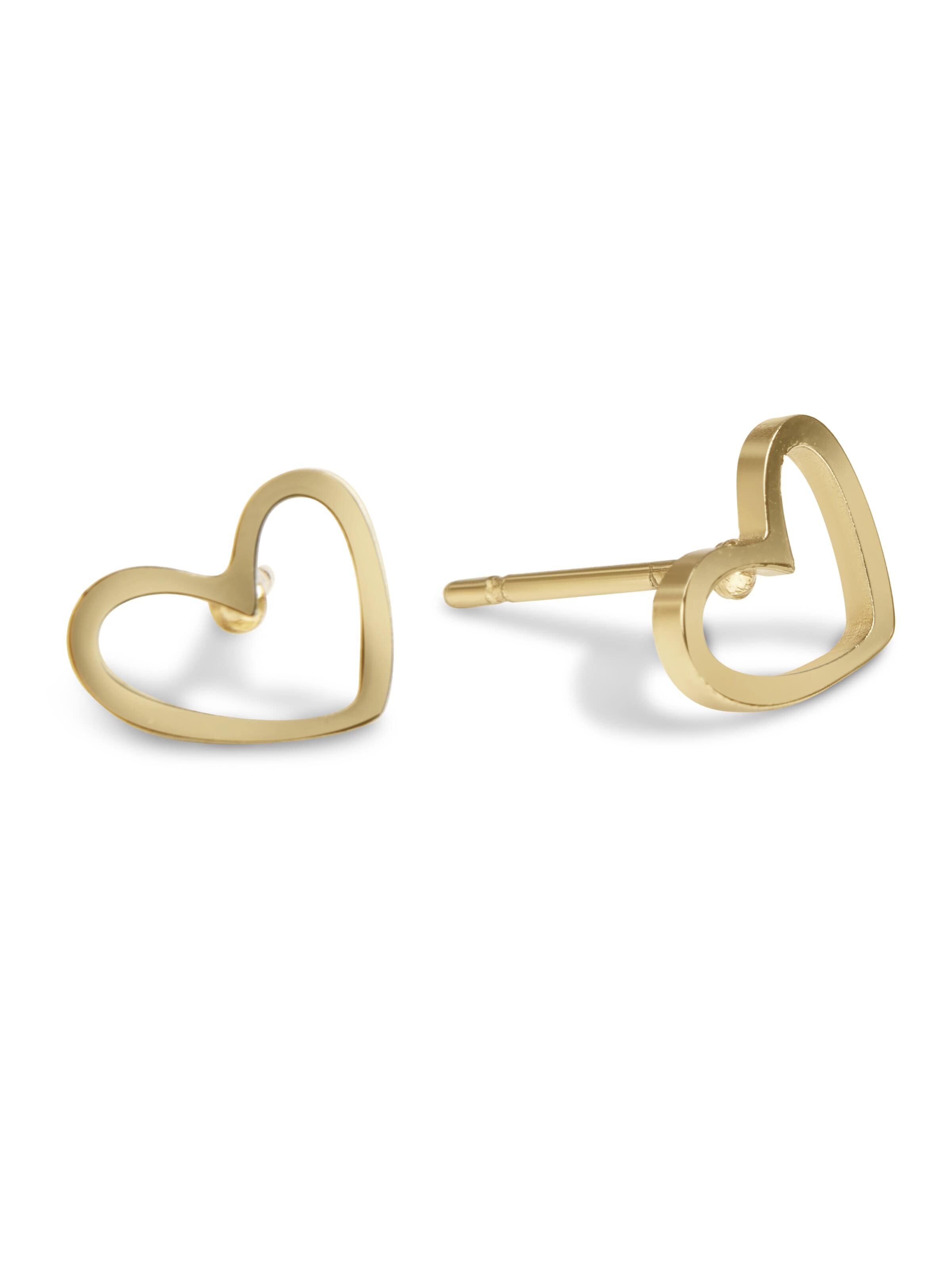 Boucles d'oreilles 'Ame' Amberz en or : devant