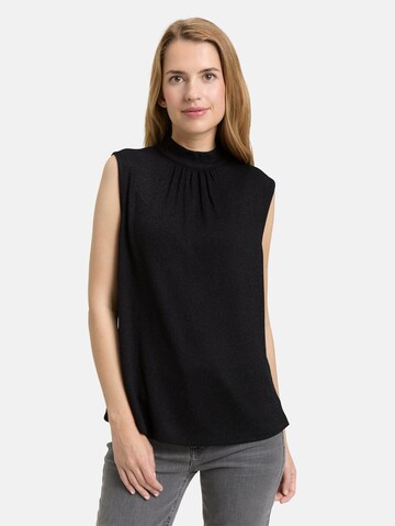 TOM TAILOR Knitted Top in Black: front