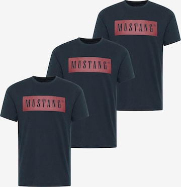 MUSTANG Shirt in Blauw: voorkant