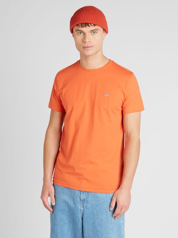 T-Shirt GANT en orange : devant