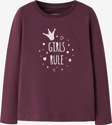 NAME IT - Camisola 'NMFOlinas' em roxo: frente