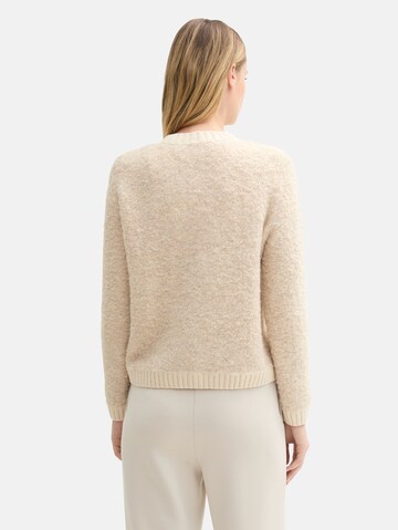 TOM TAILOR Strickjacke in Beige