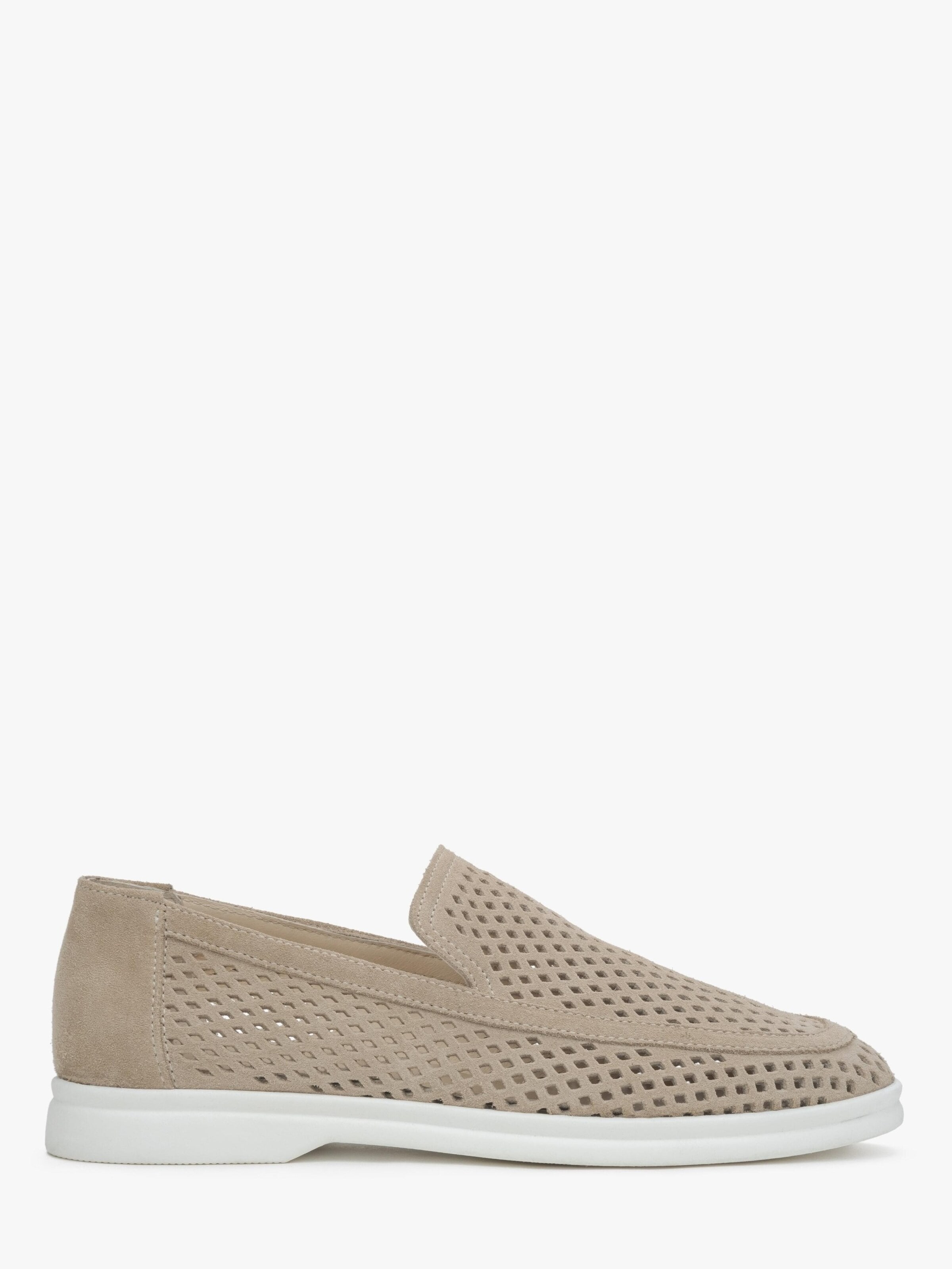 Estro Moccasins '09-3470' in Beige: front