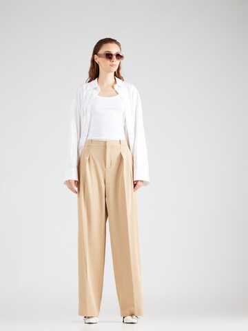 BOSS Loose fit Pleat-front trousers 'Tansura' in Beige