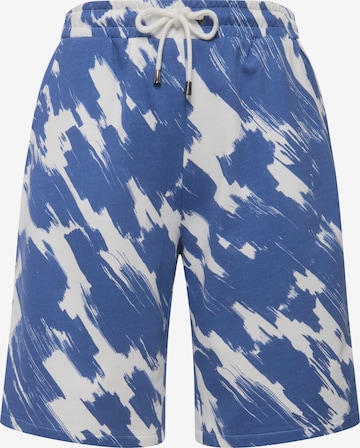 Ulla Popken Regular Broek in Blauw: voorkant