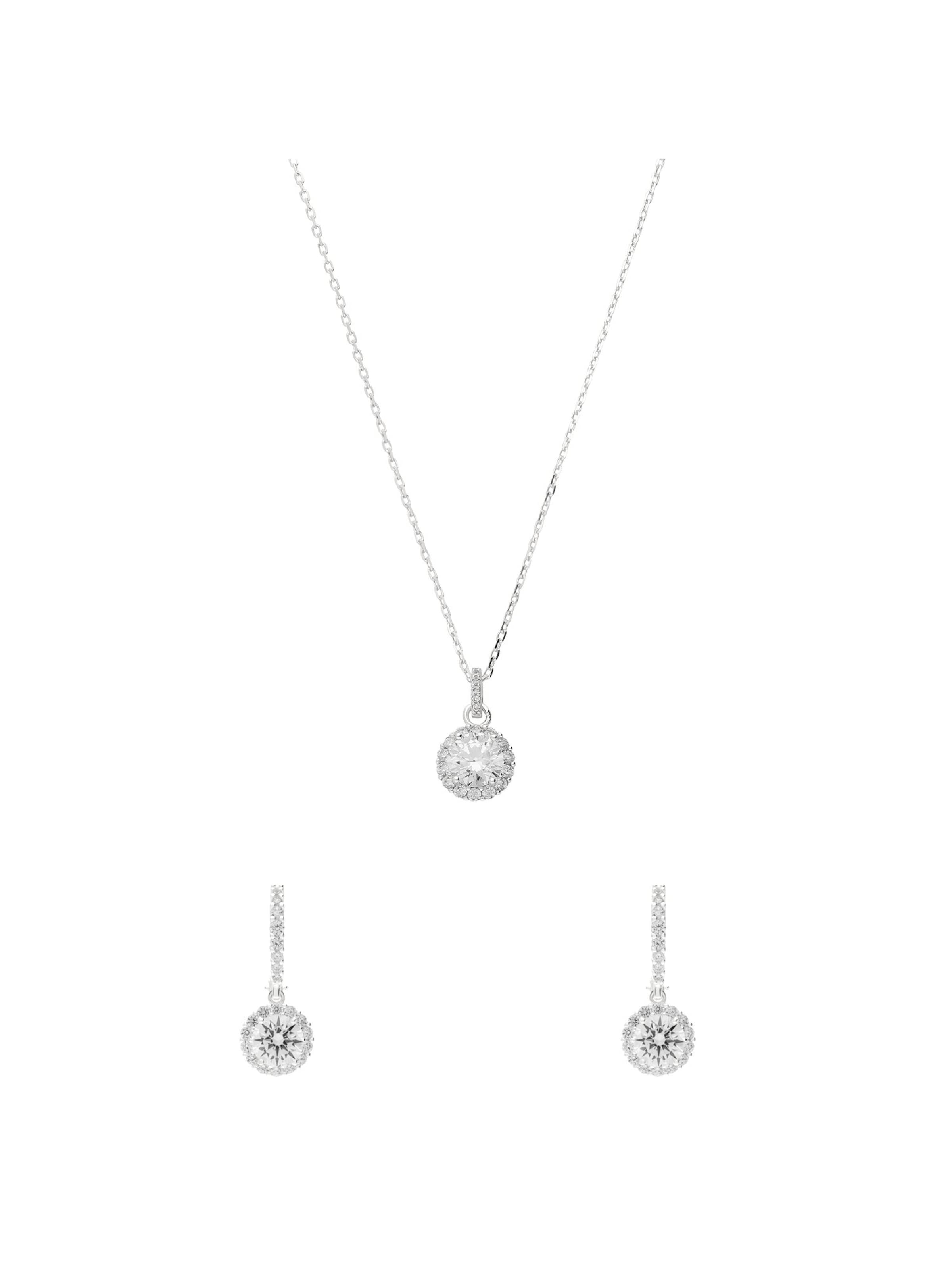 Lucardi Sieraden set 'Schick' in Zilver: voorkant