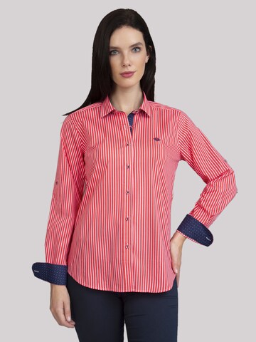 Sir Raymond Tailor Blouse 'Manila' in Rood: voorkant