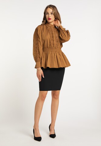 faina Blouse in Brown