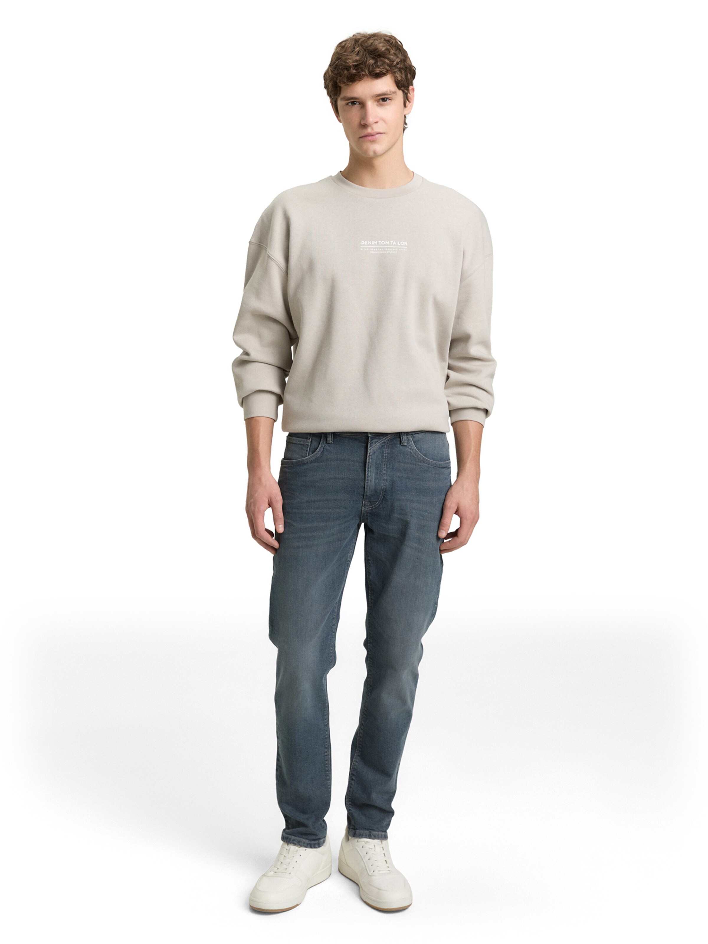 mėlyna TOM TAILOR DENIM Siaurėjantis Džinsai 'BRYDEN'