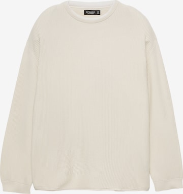 Pulover de la Pull&Bear pe alb: față