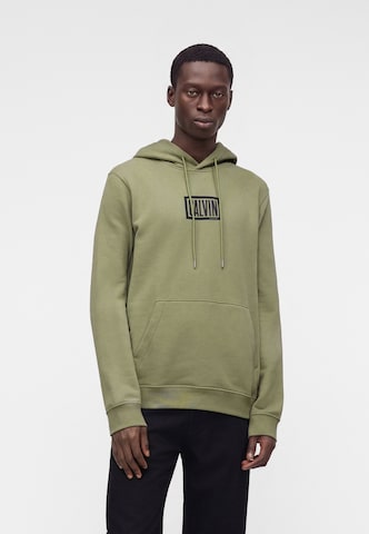 Calvin Klein Jeans Sweatshirt in Groen: voorkant