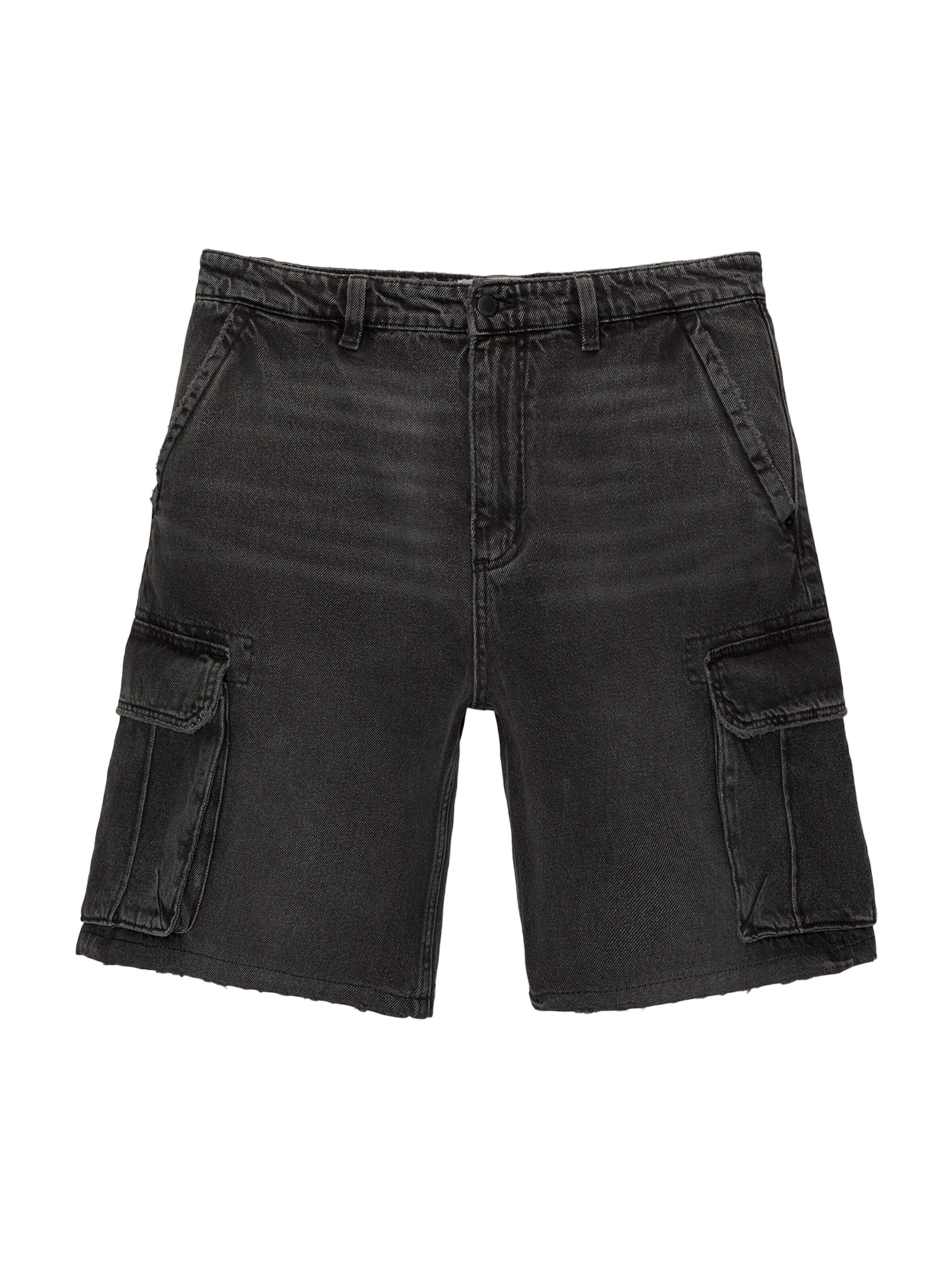 Loosefit Jeans cargo Pull&Bear en noir : devant