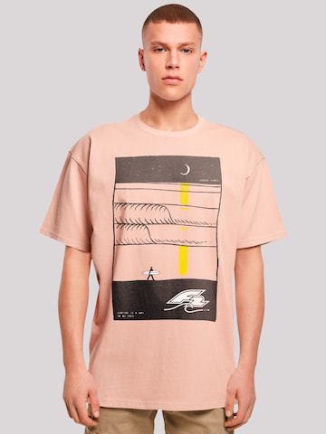 F2 Shirt 'Be Free Surfer Style Sommer' in Orange: front