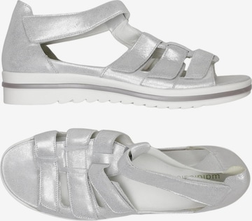 WALDLÄUFER Sandalen 41,5 in Silber: Vorderseite