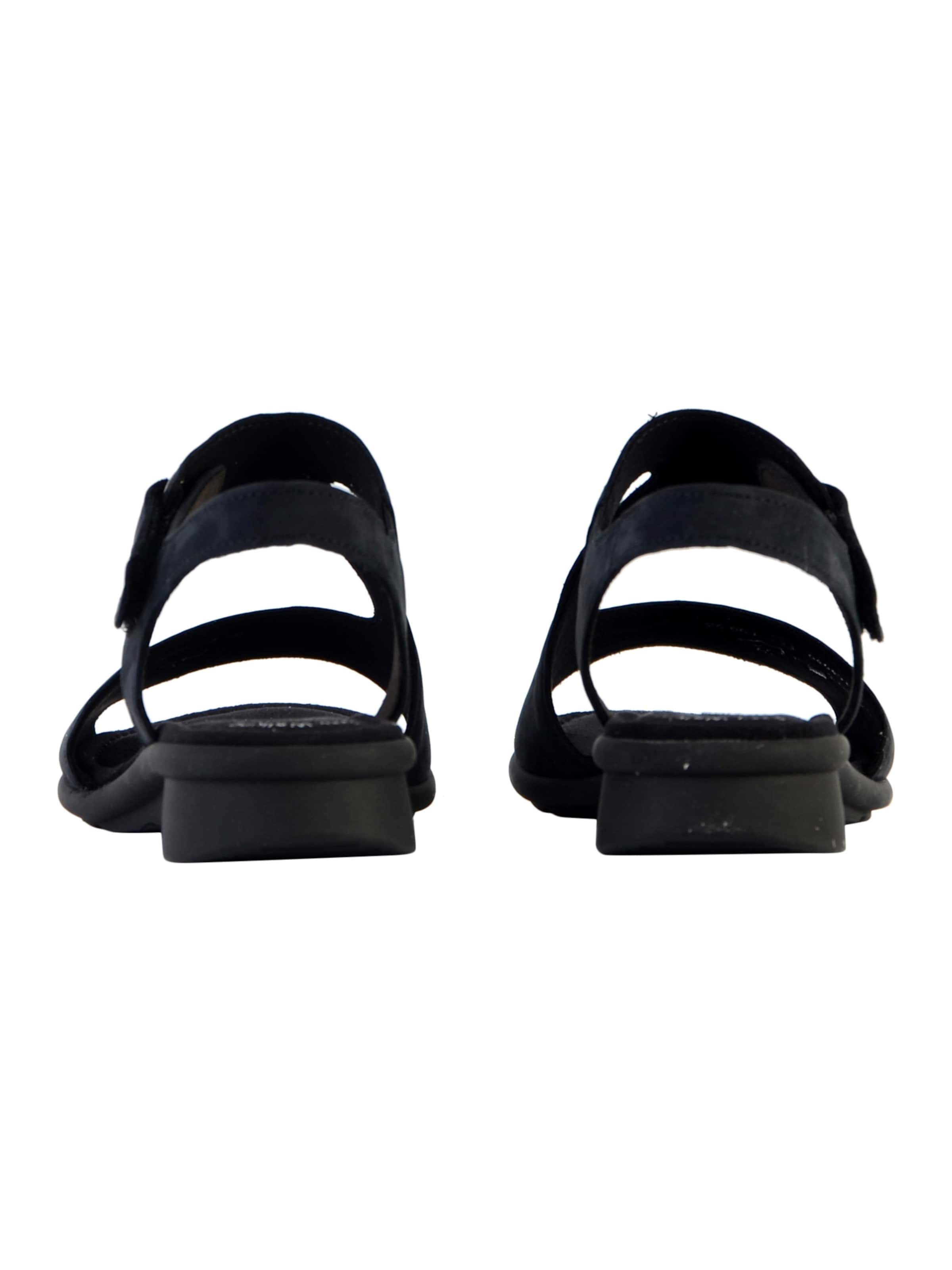 GABOR Sandal 'Flache Sandale aus Soft Nubuck Leder' in Blue
