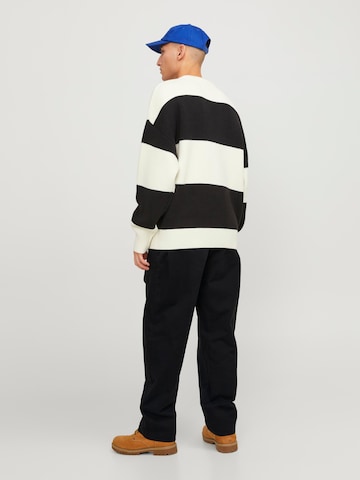 JACK & JONES Loosefit Hose 'Karl Lawrence' in Schwarz