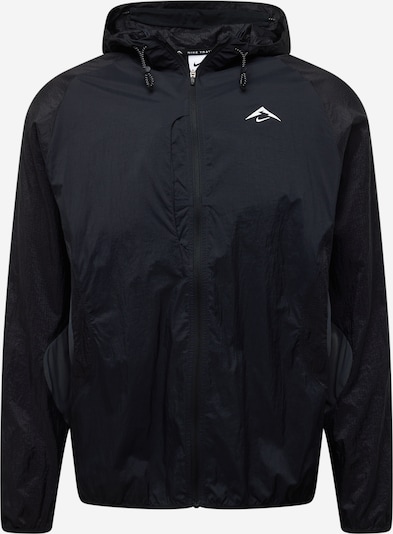 NIKE Training Jacket 'TRAIL AIREEZ' in mottled grey / Black / White, Item view