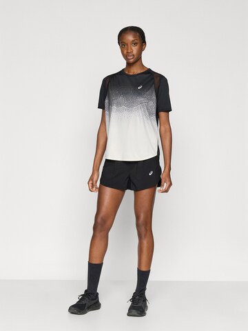 ASICS Λειτουργικό μπλουζάκι 'ROAD FADE' σε μαύρο